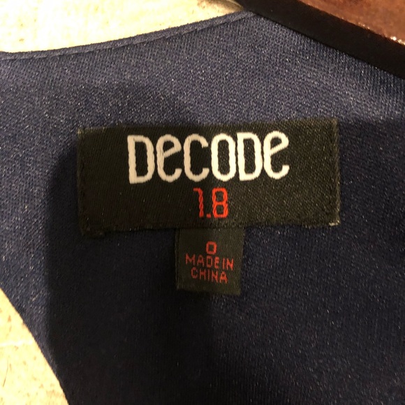 Decode 1.8 Navy Open Back Fitted Mermaid Gown - Picture 4 of 7